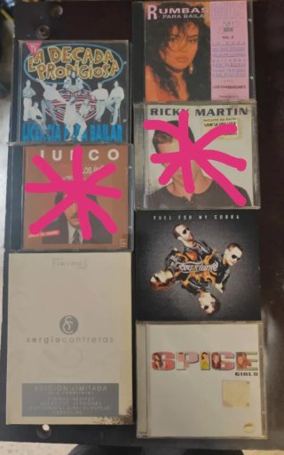 Lote CDs Música Variada: Pop, Dance, Latino