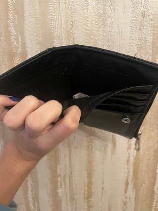 Monedero negro Stradivarius