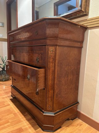 Cómoda clásica madera maciza marquetería