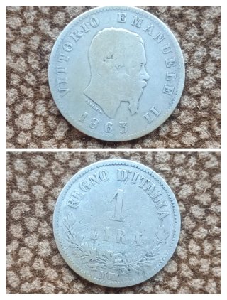 3 Monete Argento Regno d'Italia da collezione