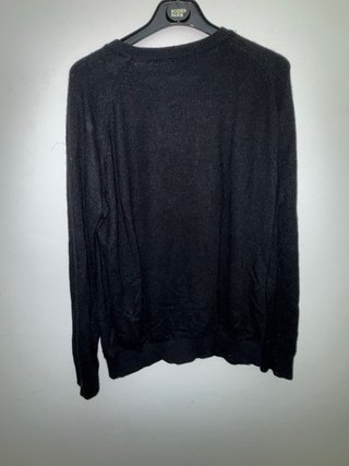 Jersey H&M Negro con Búho Lentejuelas