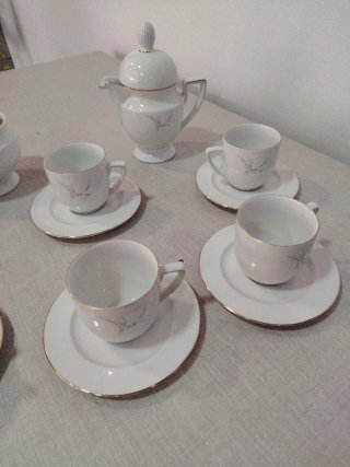 Juego de café de porcelana