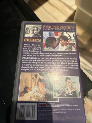 VHS Police Story Jackie Chan (Armas Invencibles)