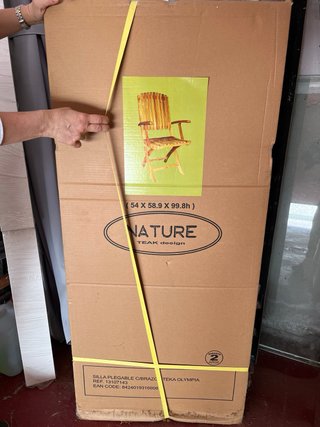 Sillas de teca (madera) SIN ESTRENAR  !! Caja orig