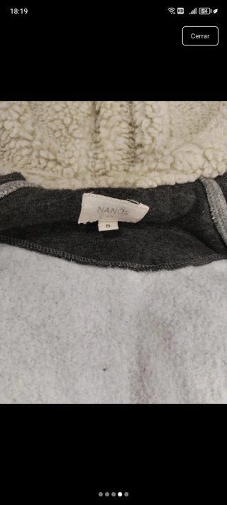 Sudadera Nanos niño gris con forro