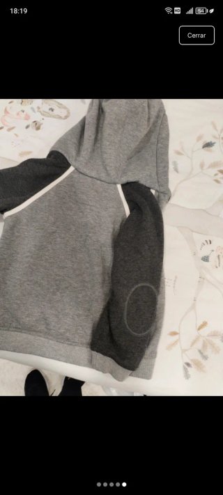 Sudadera Nanos niño gris con forro