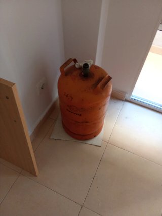 Cocina de gas y calentador