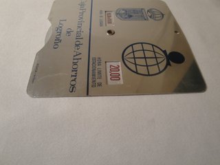 Parquímetro metálico Caja de Ahorros Logroño