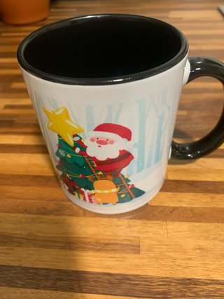 Taza cerámica Navidad Santa Claus árbol