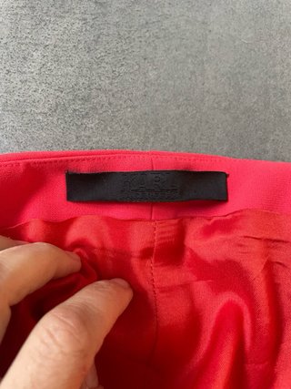Vestido Karl Lagerfeld Rojo Seda