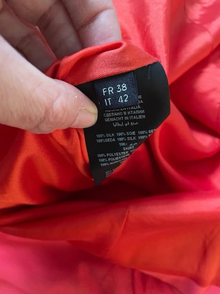 Vestido Karl Lagerfeld Rojo Seda