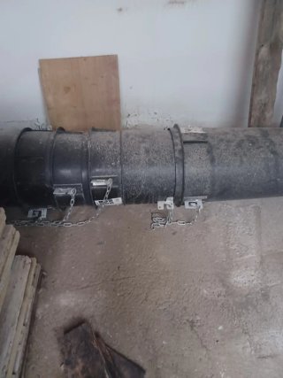 Bajante de goma con cadenas (6 unidades)