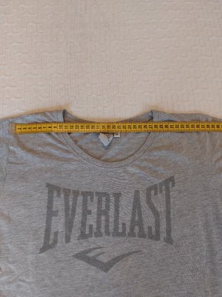T-shirt Everlast slim fit grigio cotone