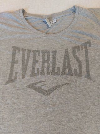 T-shirt Everlast slim fit grigio cotone
