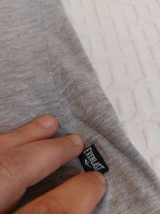 T-shirt Everlast slim fit grigio cotone
