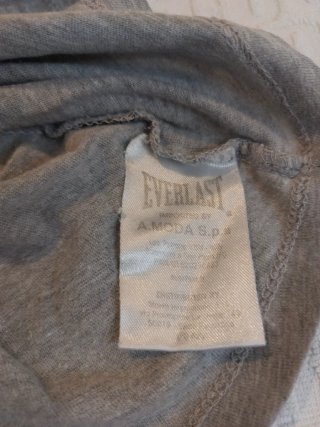 T-shirt Everlast slim fit grigio cotone