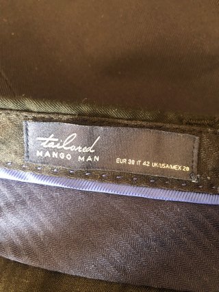 Traje Mango Negro