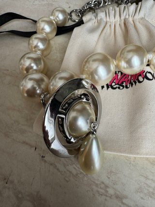 Vivienne Westwood x Nana Collana Perle Argento