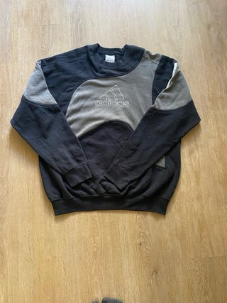 Sudadera Adidas Negra y Gris