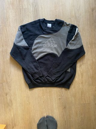 Sudadera Adidas Negra y Gris