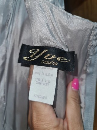 Vestido de fiesta plateado
