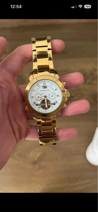 Reloj Jean Bellecour Dorado y Blanco
