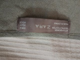 Cardigan Zara verde agua punto fino