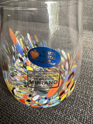 Taza Murano Cristal Multicolor 400ml