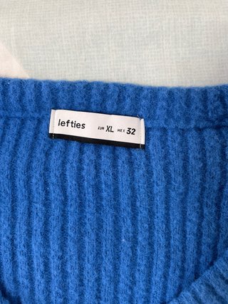 Tops manga larga azul y marrón Talla M