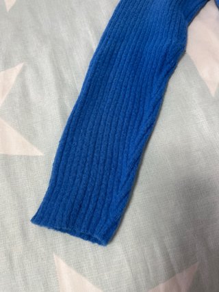 Tops manga larga azul y marrón Talla M