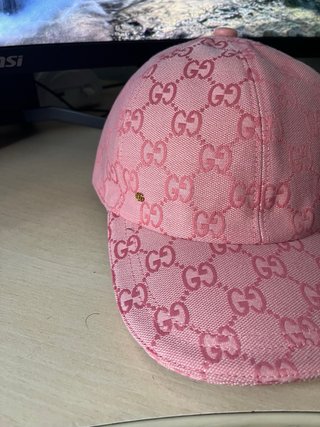 Gorra Gucci rosa GG
