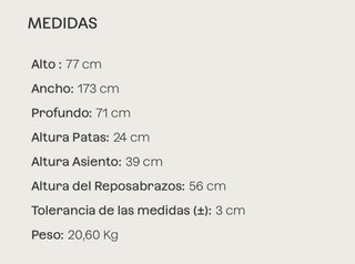 Sofá 3 plazas Kaela Sklum madera y tela