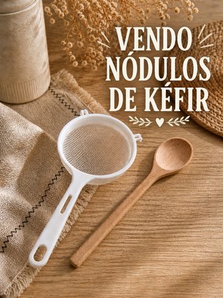 Cuchara y colador para kéfir