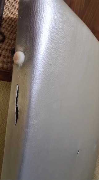 Cabecero Cama 150cm Piel Sintética Plata