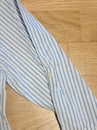 Camisa niño cuello mao rayas