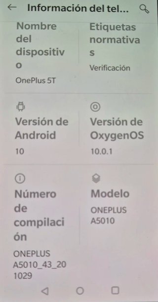 Movil OnePlus 5T. 8Gb+128Gb