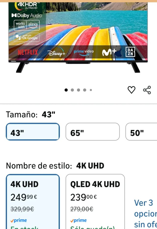 TV Smart Toshiba 43 LED 4K HDR
