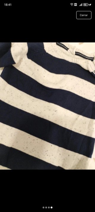 Jersey niño rayas azul y blanco