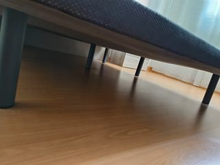 Base tapizada gris 150 cm