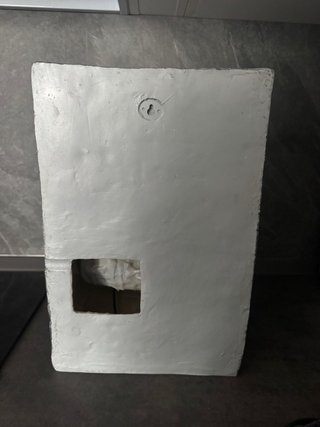 Fontana Buddha grigia in pietra