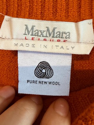 Jersey MaxMara niña/teen 100% lana | Naranja