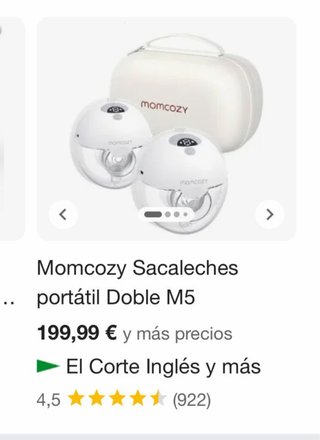 Sacaleches Eléctrico Momcozy Doble M5