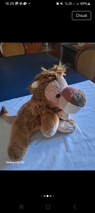 Coppia Peluche Leoni Vintage "Padre e Figlio"
