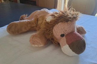 Coppia Peluche Leoni Vintage "Padre e Figlio"