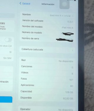 Apple iPad mini 4 Plata