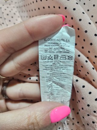 Camisa rosa lunares Easy Wear Talla M
