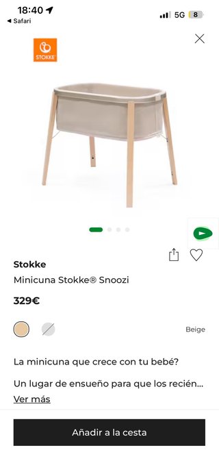 Cuna Stokke Snoozi