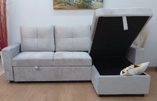 Sofá Cama *PAU* Terciopelo. Cómodo. ¡Oferta!