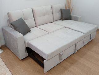 Sofá Cama *PAU* Terciopelo. Cómodo. ¡Oferta!