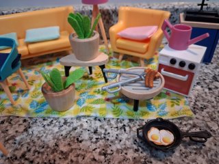 Accesorios para casa de muñecas Barbie y caballo
